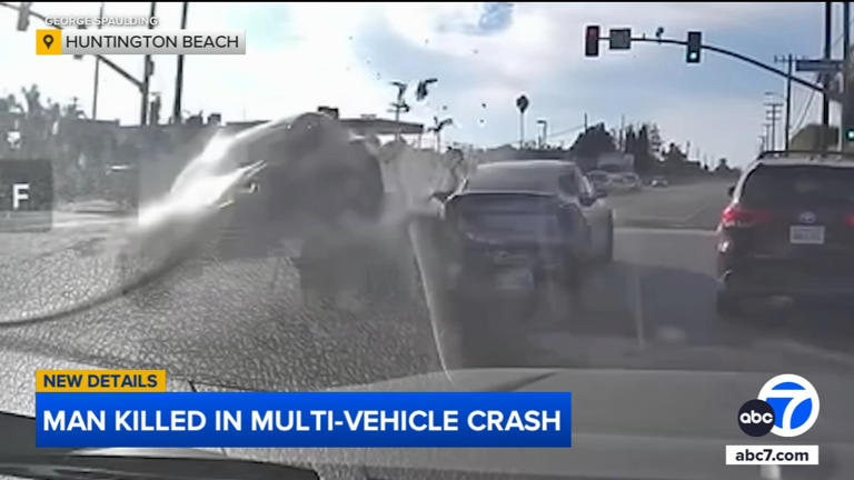 Man killed, 3 hospitalized in multi-vehicle crash in Huntington Beach ...