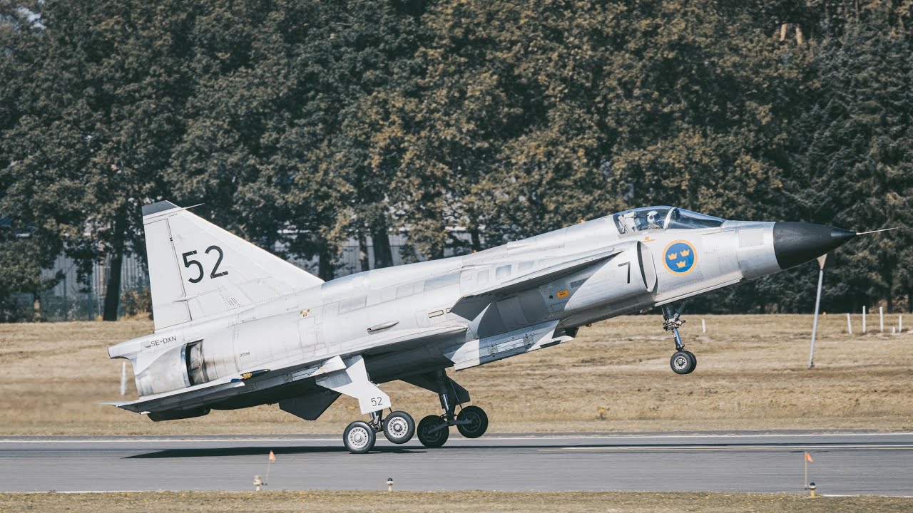 SAAB JA 37 Viggen The Swedish Thunderbolt Roars Over Belgium