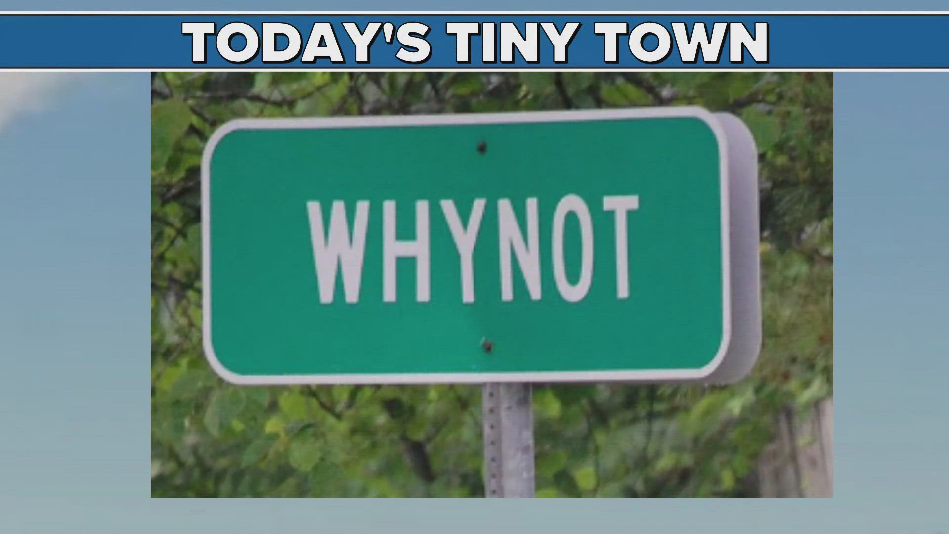 Today's tiny town: Whynot, NC