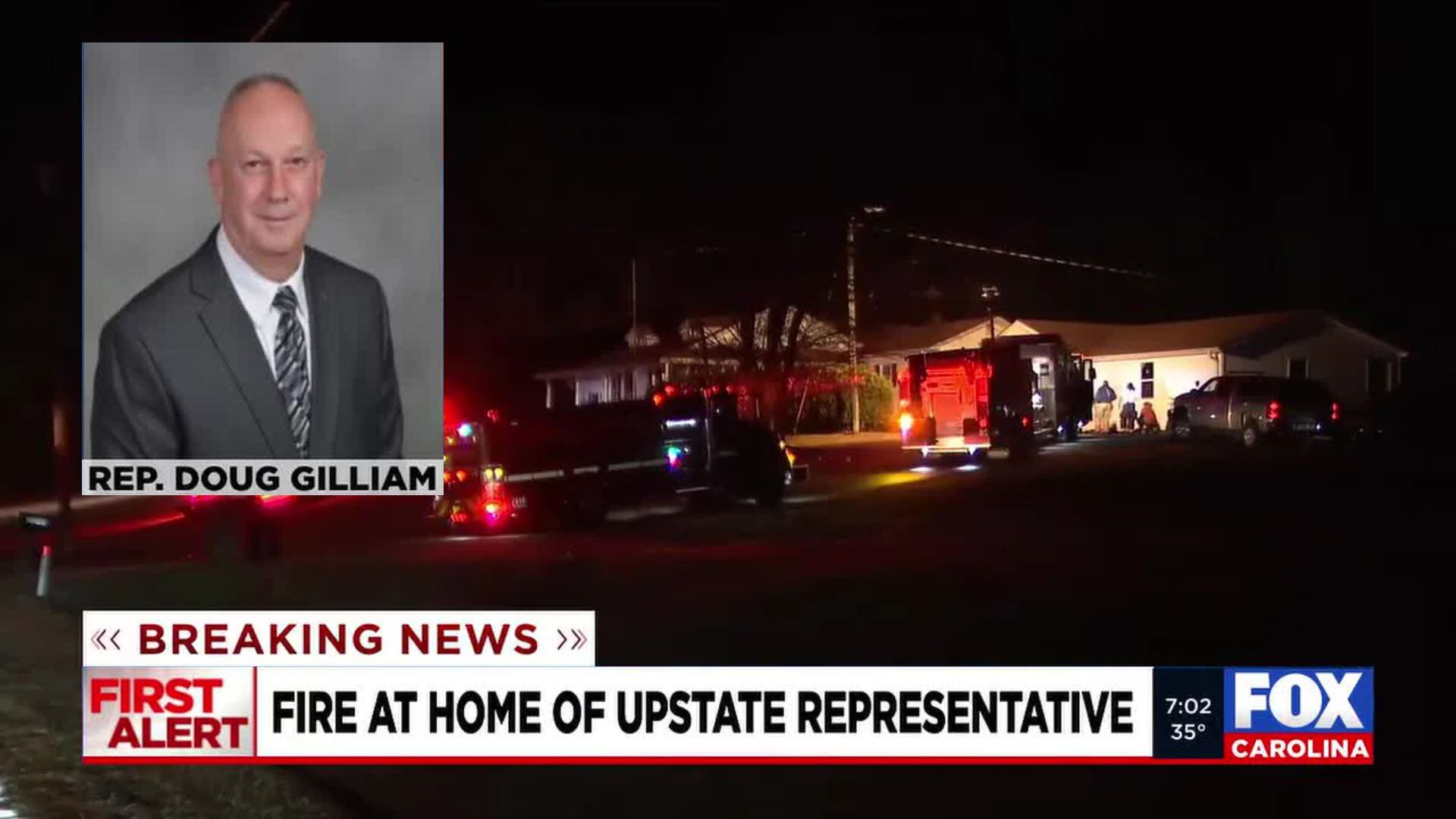 Upstate representative, family safe after home catches on fire in Union ...