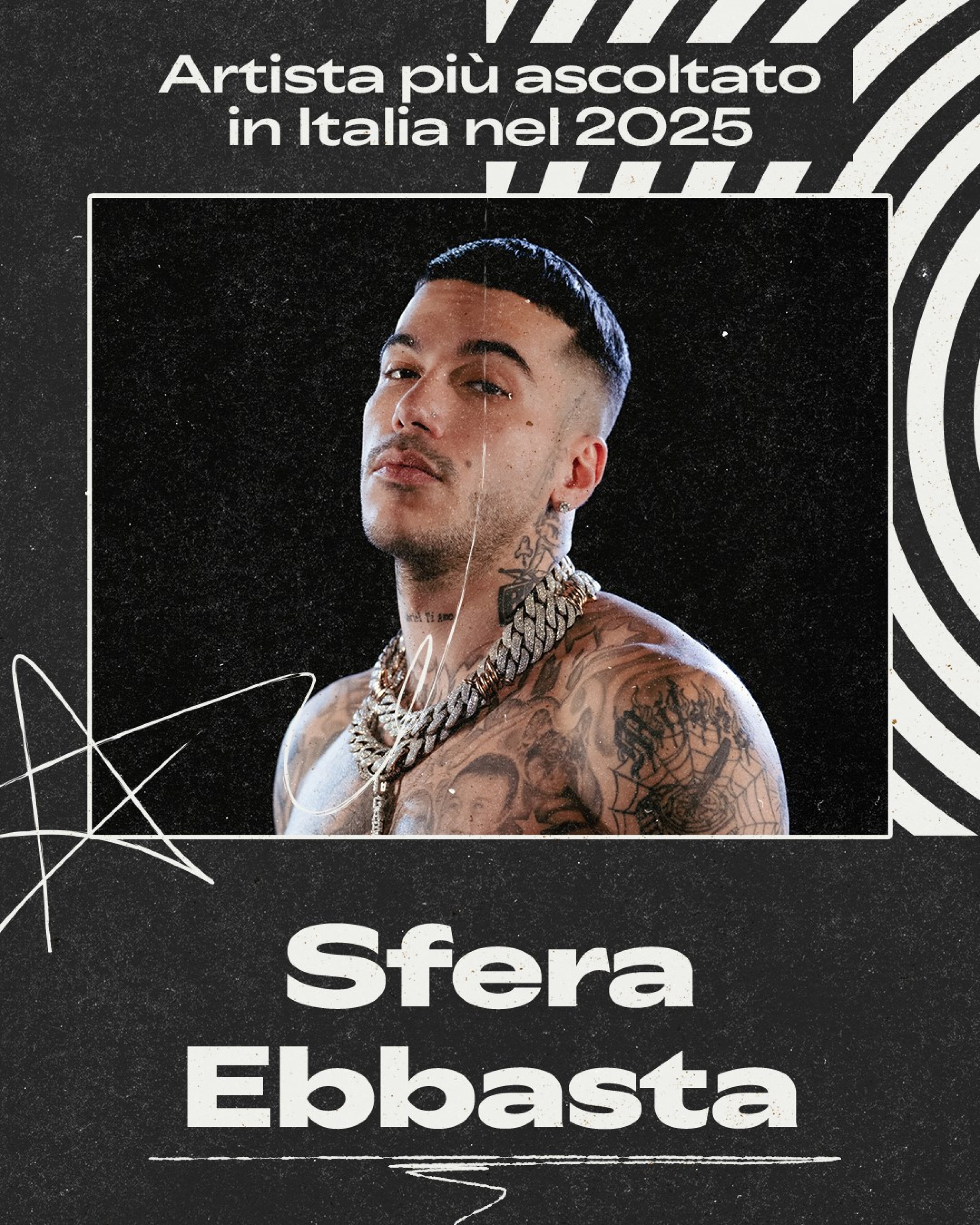 Spotify, Sfera Ebbasta l'artista più ascoltato in Italia