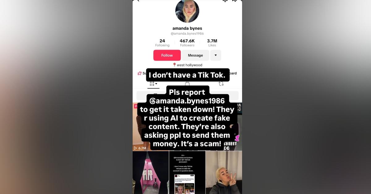 Amanda Bynes Reveals Someone Is Impersonating Her on TikTok by 'Using ...