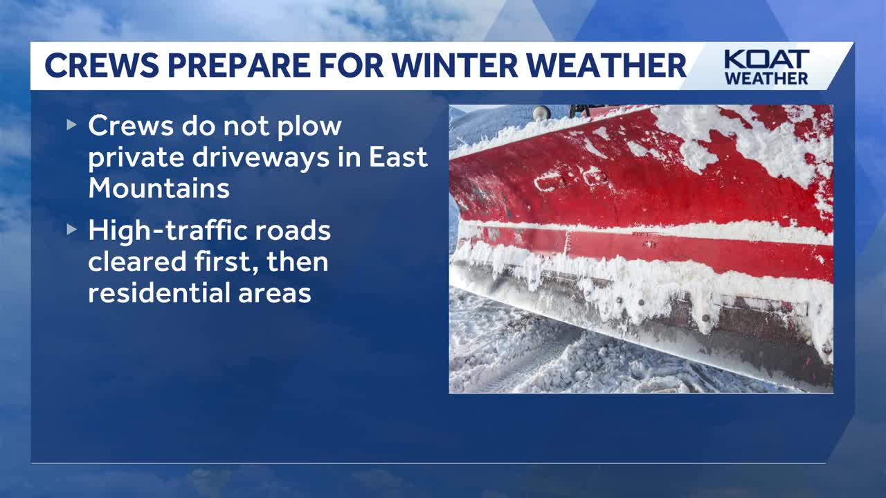 Bernalillo County road crews prepare for winter storm in the East Mountains