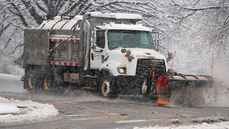 Slick, icy road conditions after overnight snow in Colorado mountains