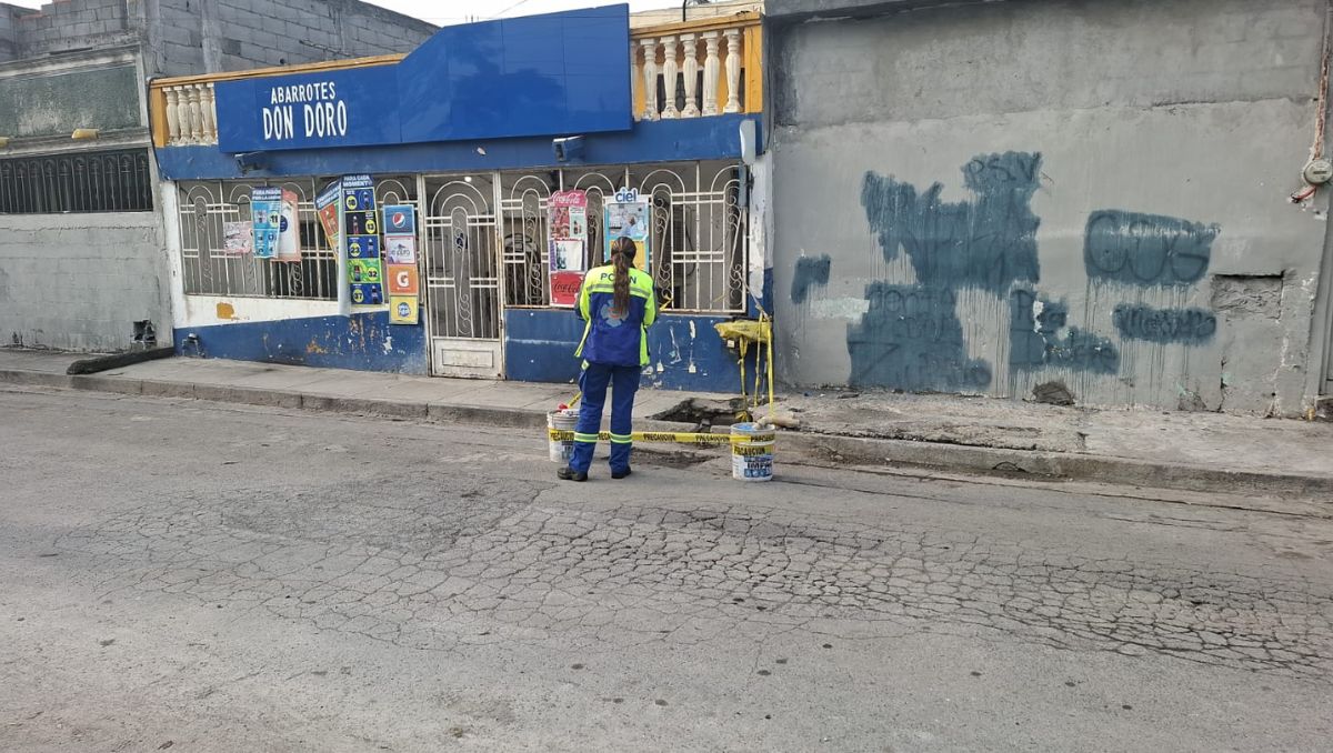 Muere hombre de la tercera edad tras caer a zanja en San Nicolás, NL