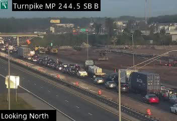 1 dead after 3 trucks crash. One southbound Turnpike lane now open