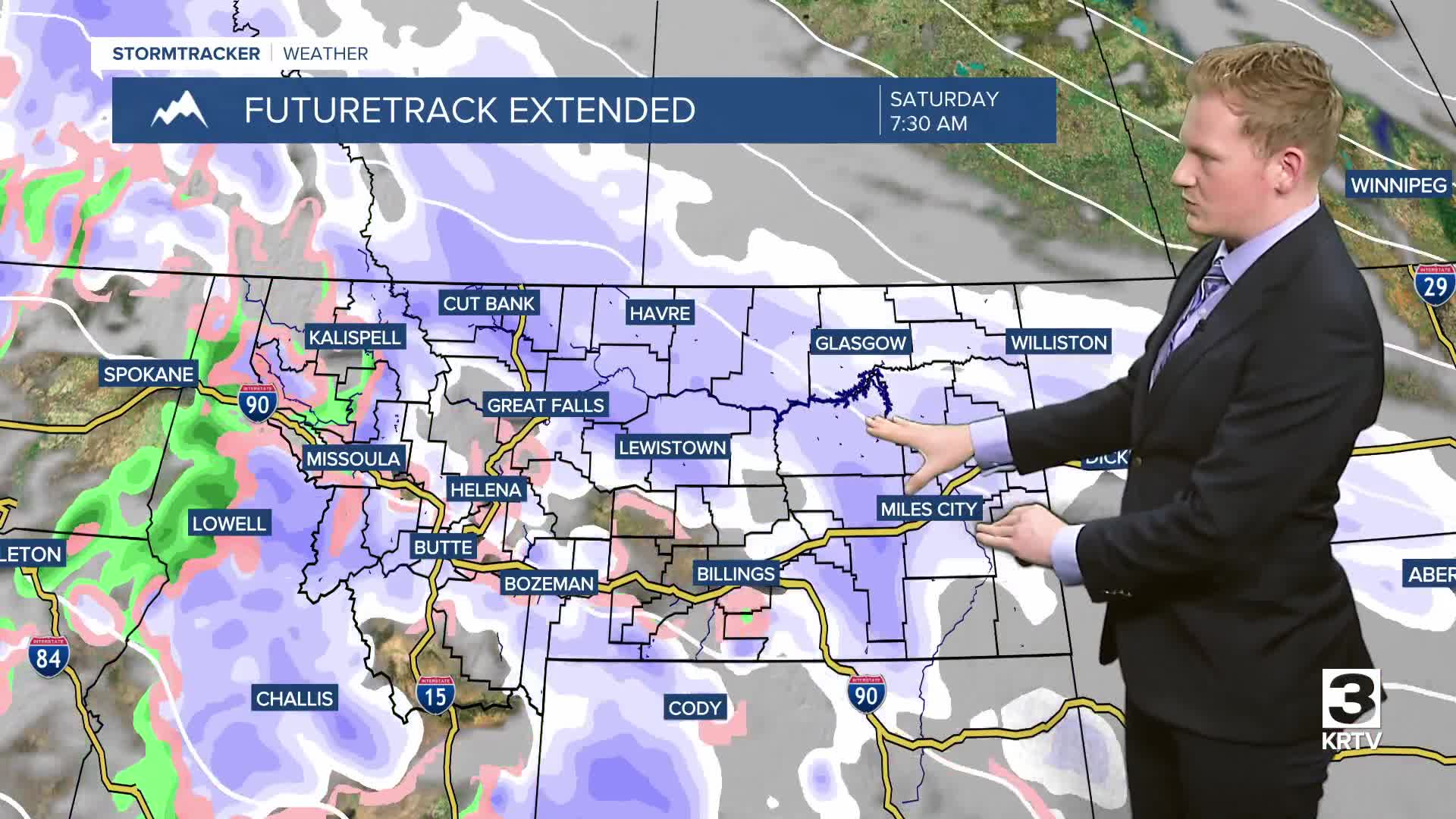 Rain and snow move back in for the end of the week- Wednesday, December 3