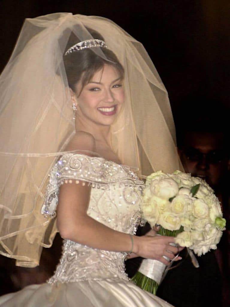 Vestido de novia de Thalía