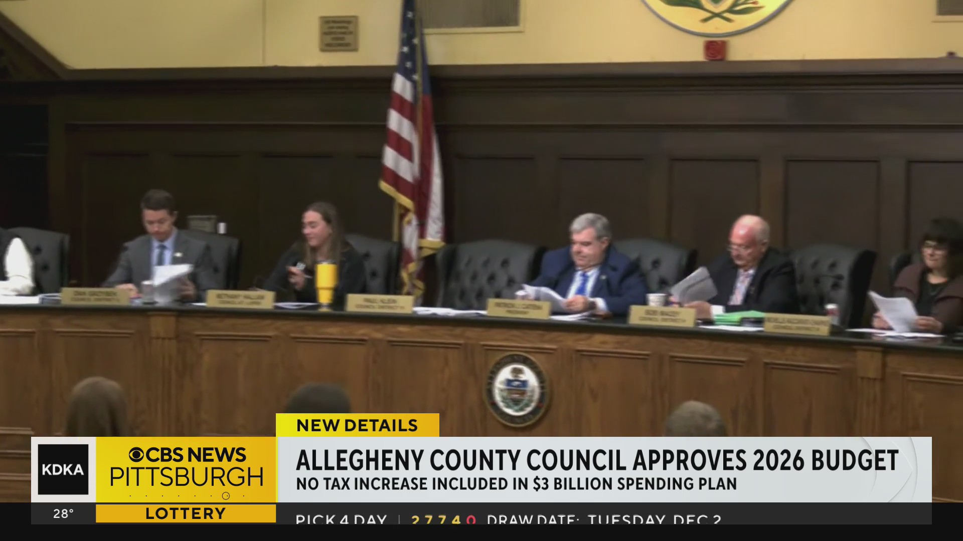 County council approves 2026 budget
