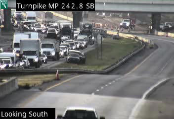 1 dead after 3 trucks crash. One southbound Turnpike lane now open