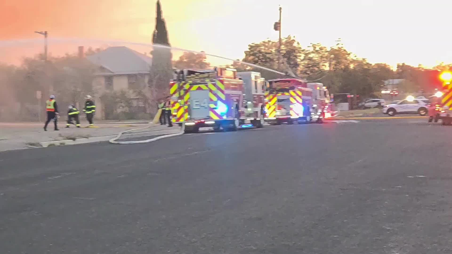 WATCH: Fire responders tackle Volney Street structure fire