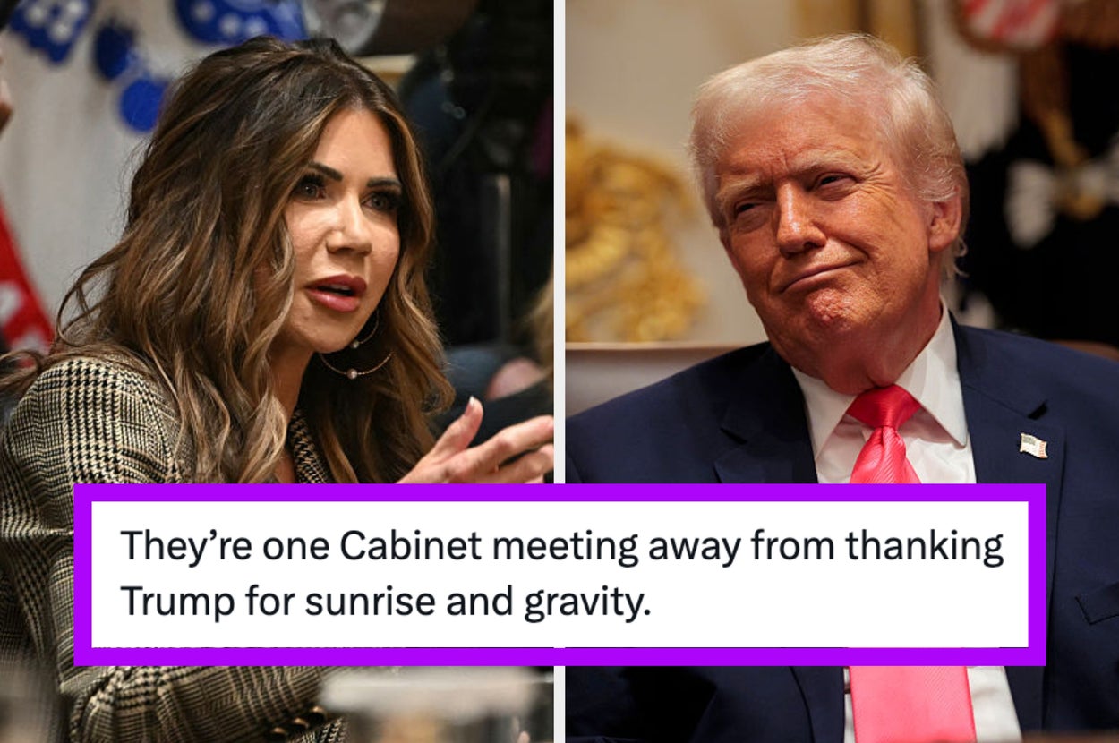 Kristi Noem said Trump "kept the hurricanes away," and the has