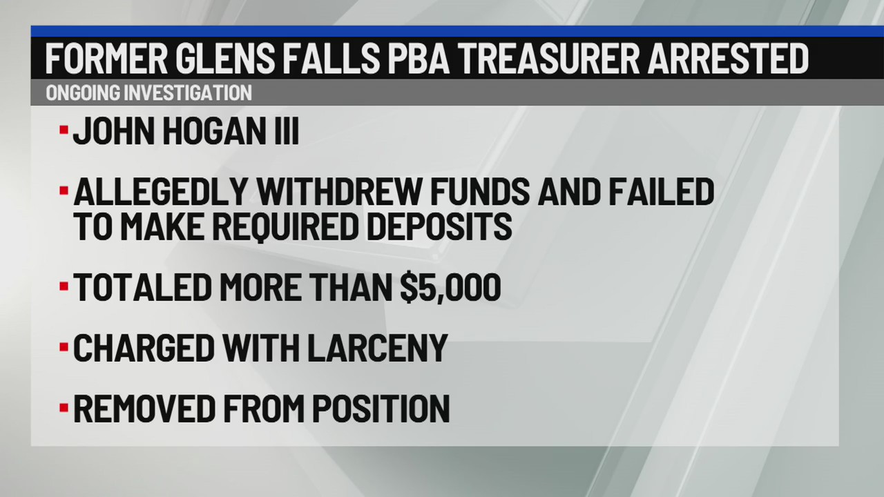 Former Glens Falls PBA treasurer charged with larceny