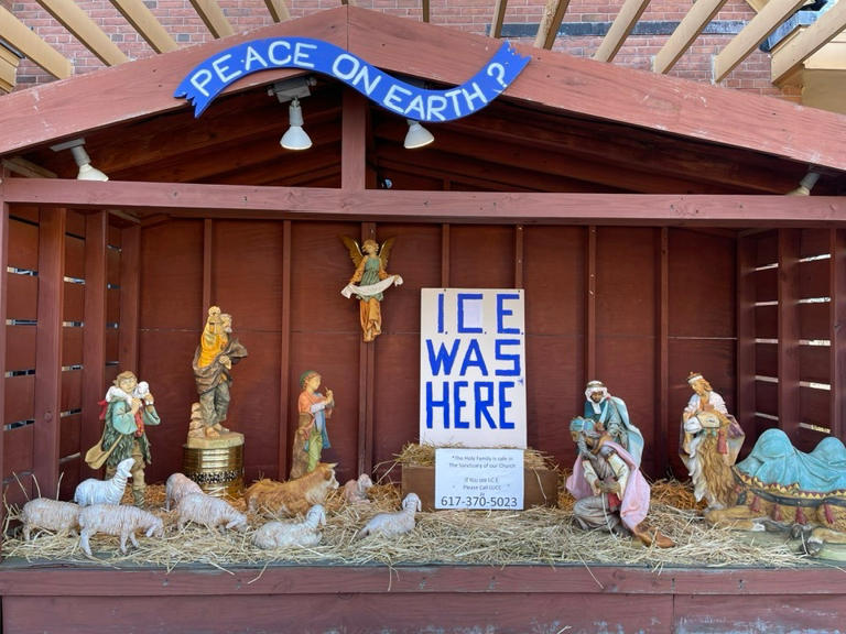 This Catholic church in Massachusetts' ICEthemed nativity scene is