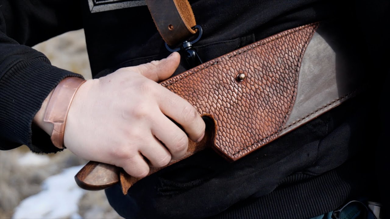 How to make a leather sheath