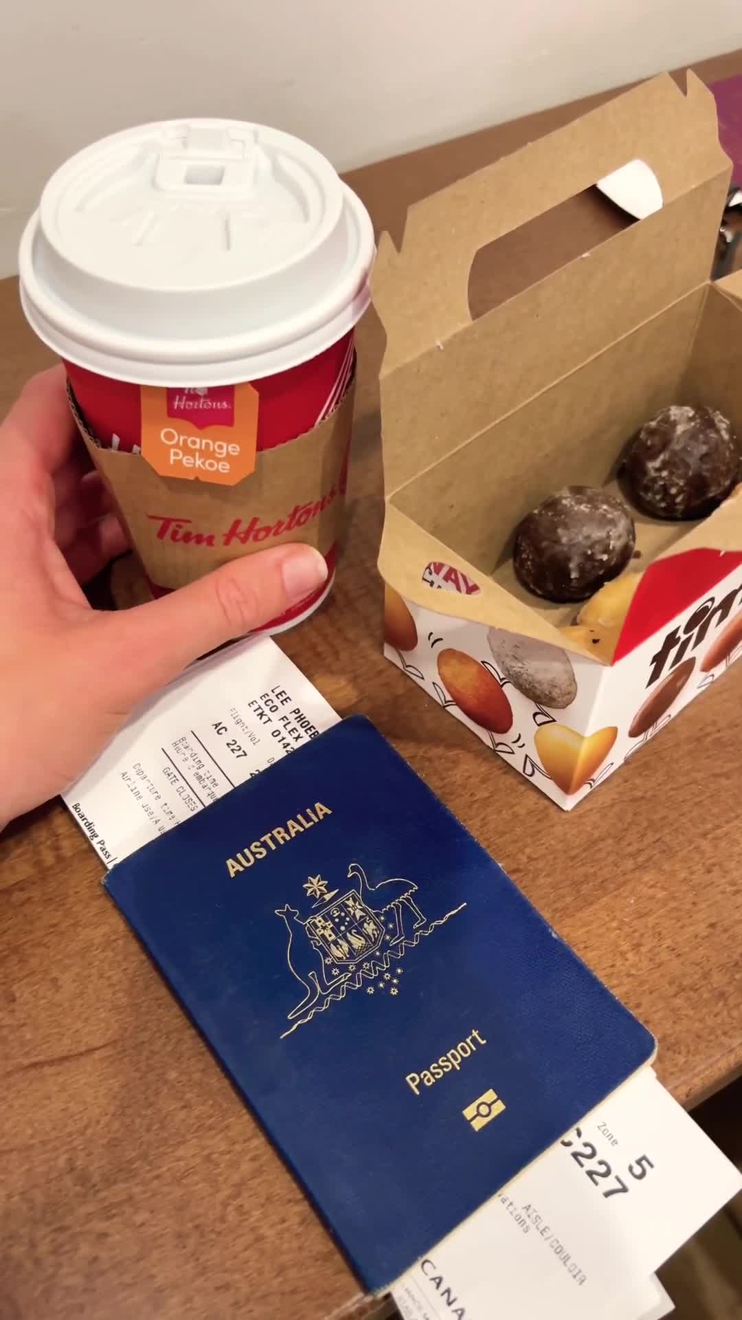 The dream combo! Fresh donuts & a fresh boarding pass 😍 #shorts