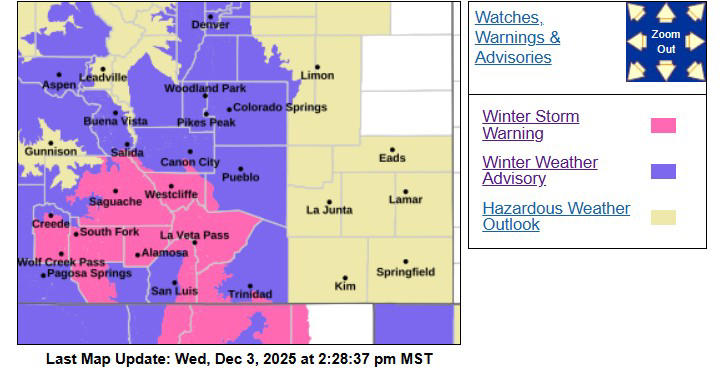 Winter storm warning map shows states bracing for over a foot of snow