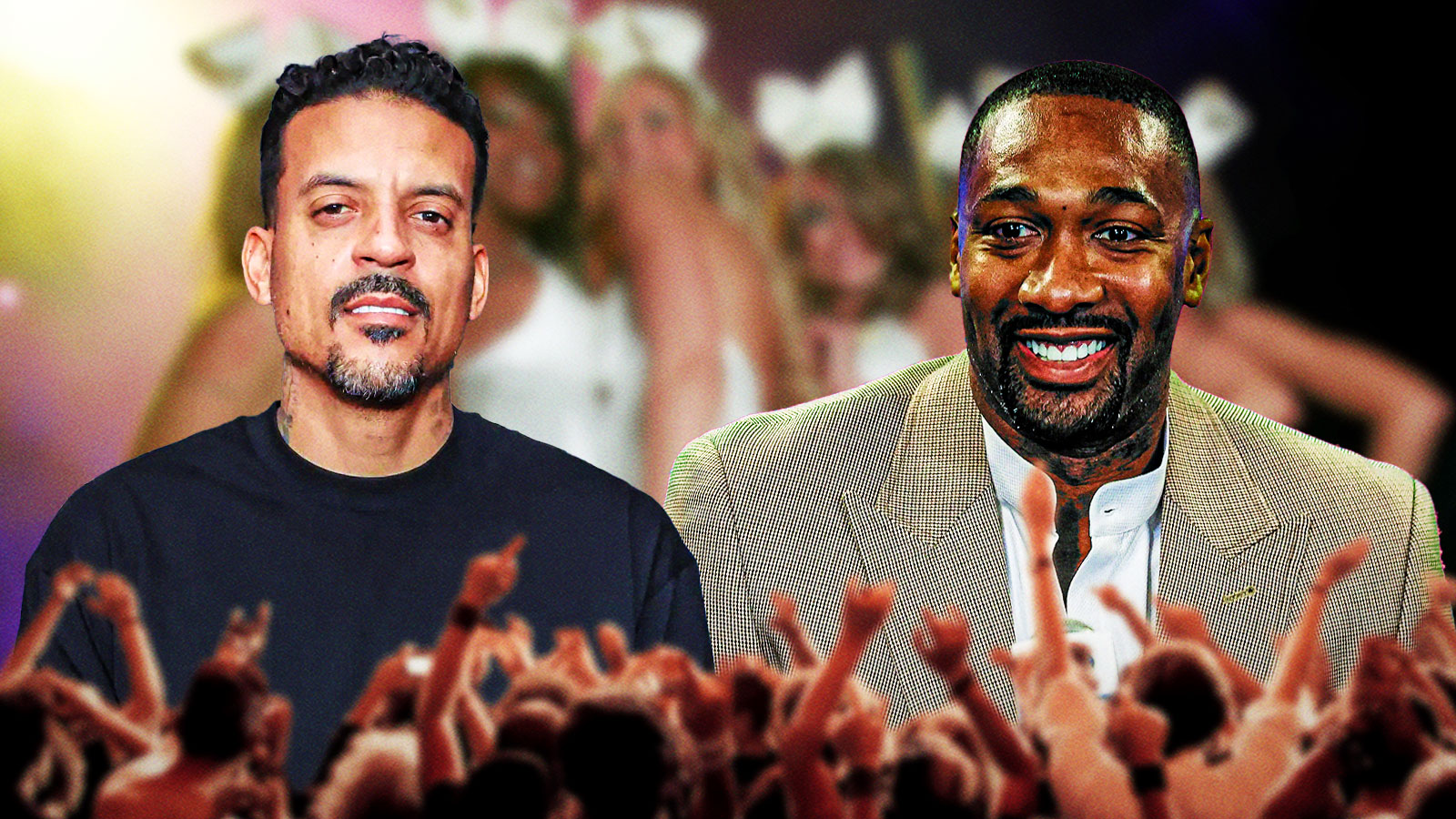 Gilbert Arenas in disbelief after Matt Barnes was fooled by #39 AI snow bunny #39