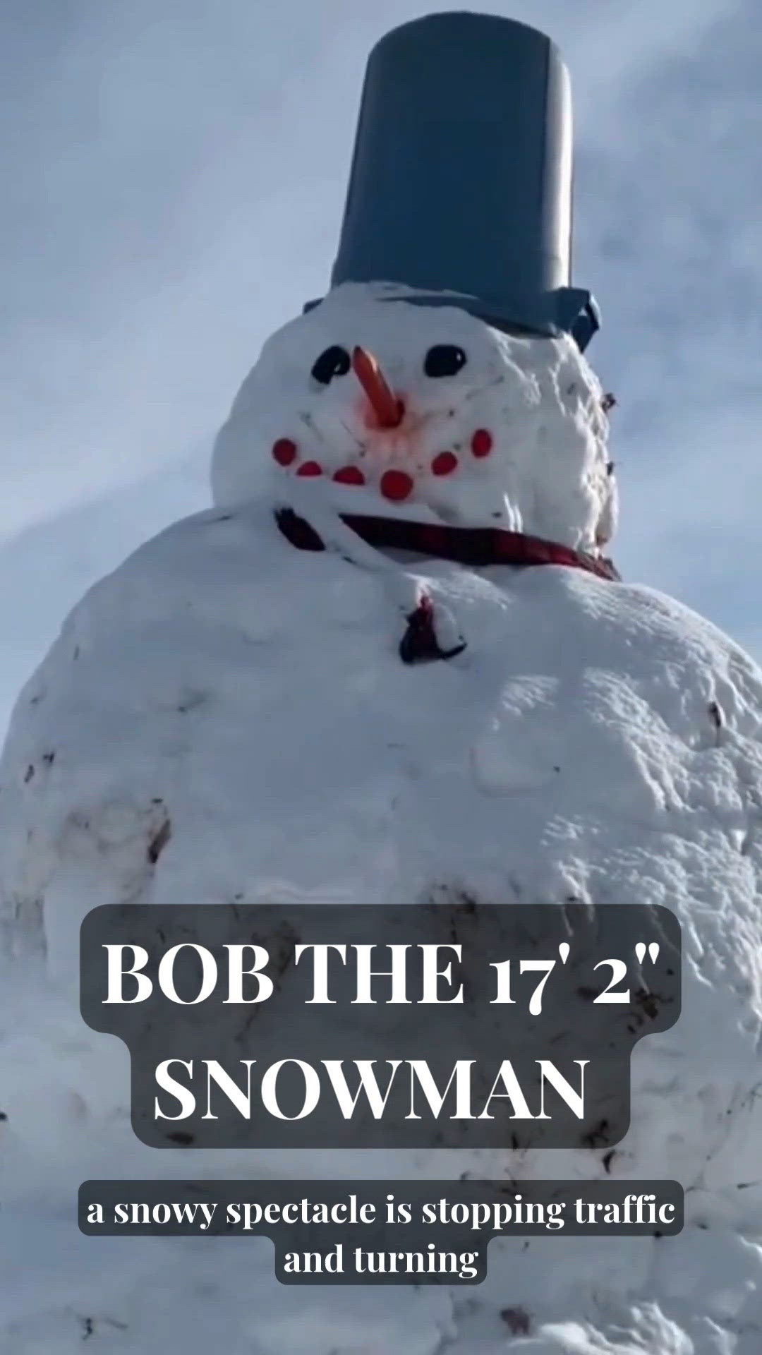 This isn't your average front-yard snowman!