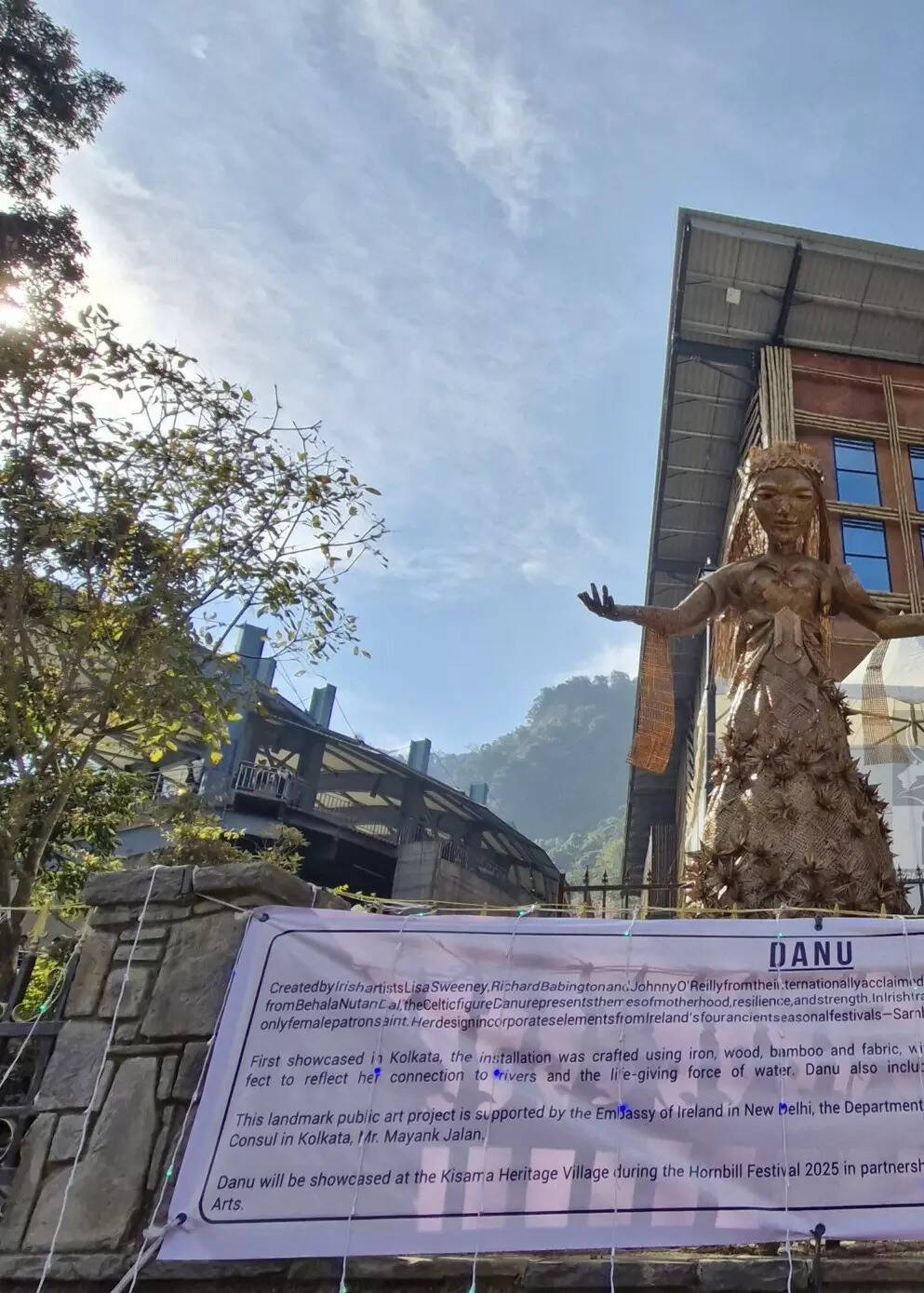 Irish art installation ‘Danu’ takes centre stage at Hornbill Festival