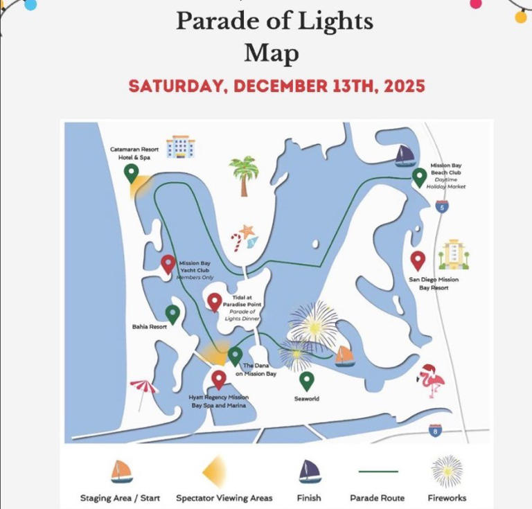 Holiday tradition continues with Mission Bay Parade of Lights
