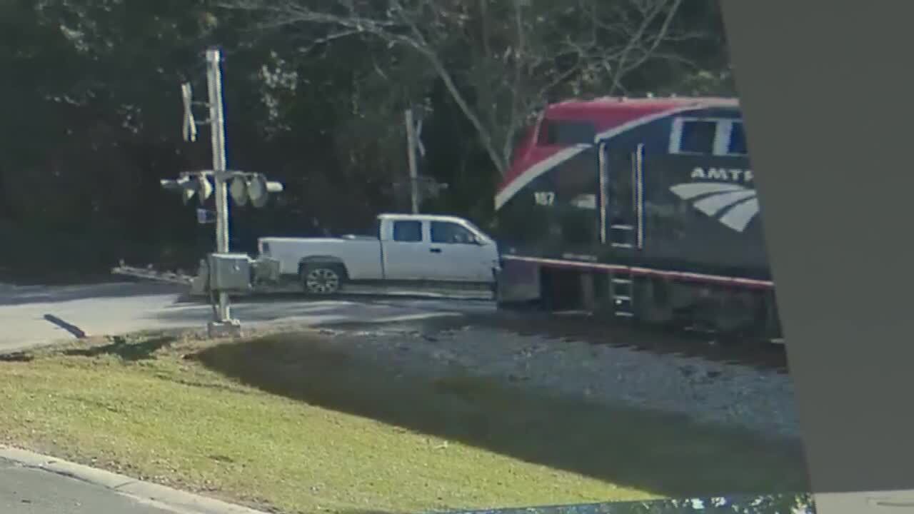 No injuries reported after Amtrak train hits pickup truck in Irvington