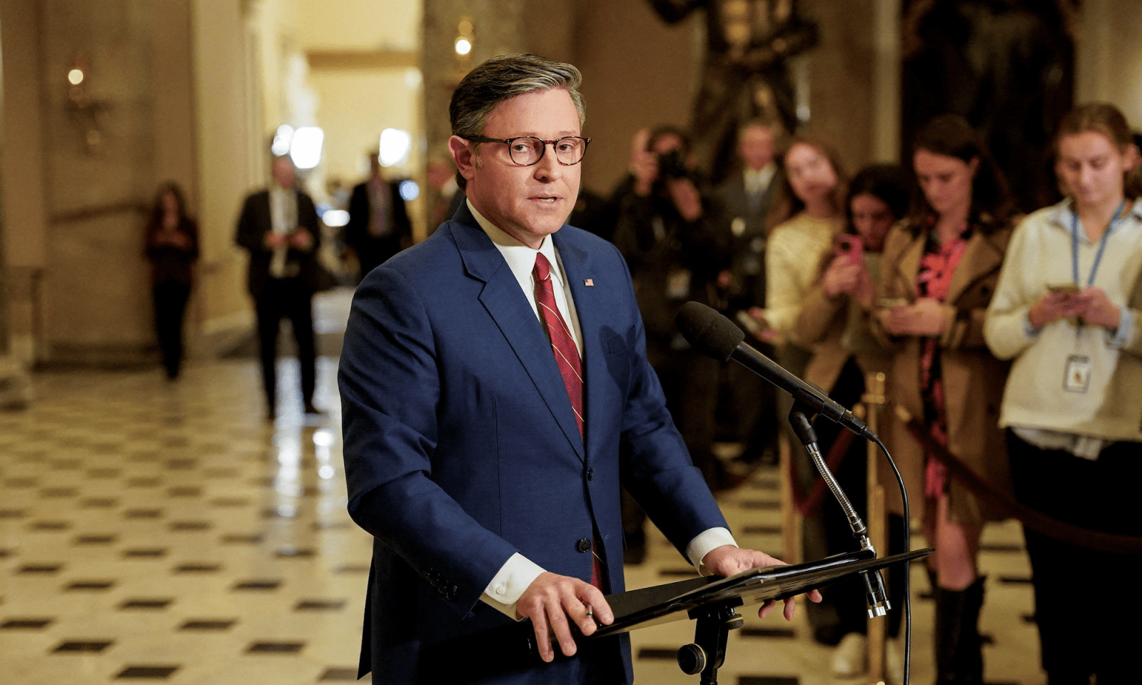 Johnson criticized for quickly swearing in Republican while making ...