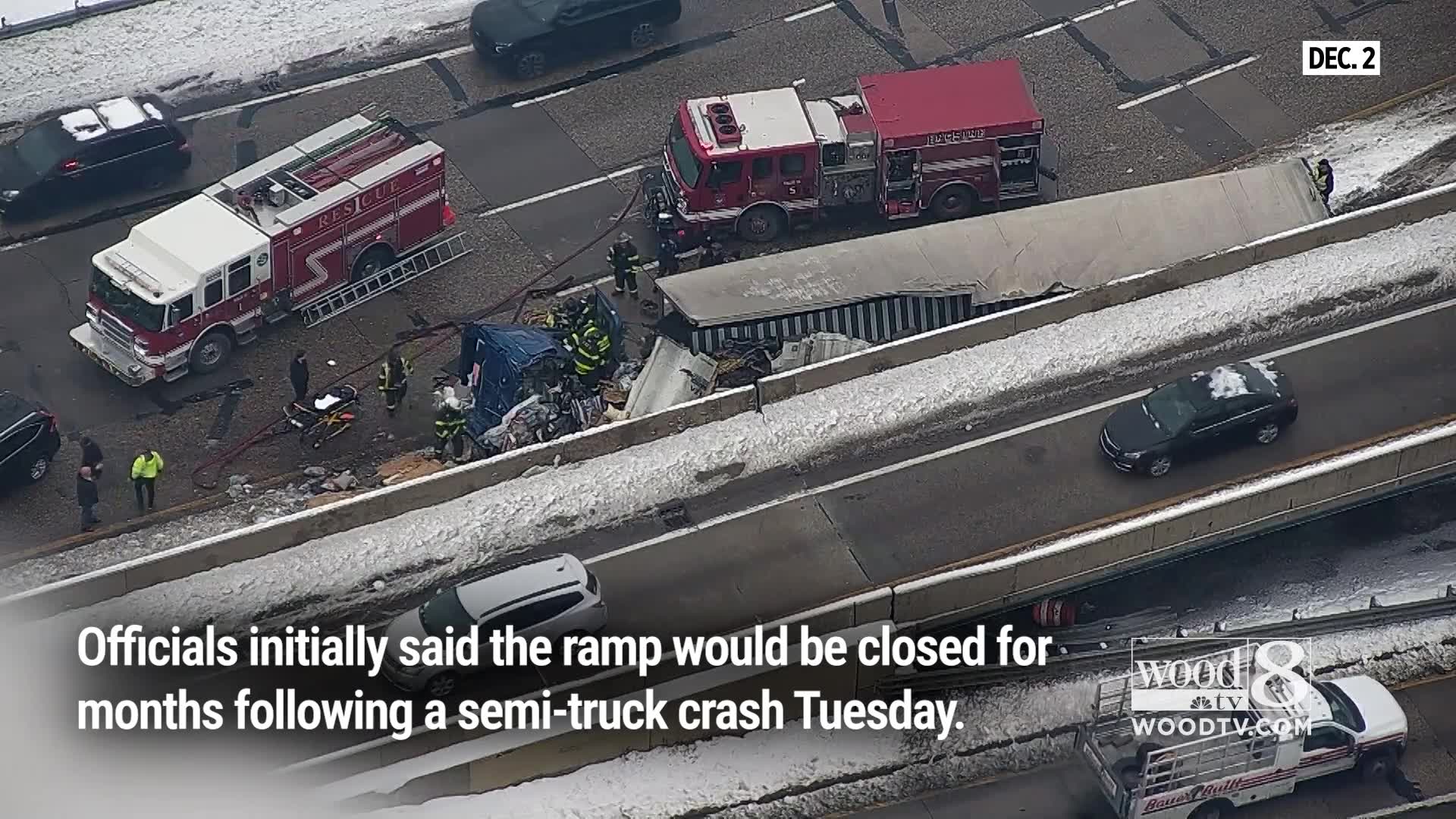 MDOT looking at temporary fixes to get I-196/US-131 ramp open again