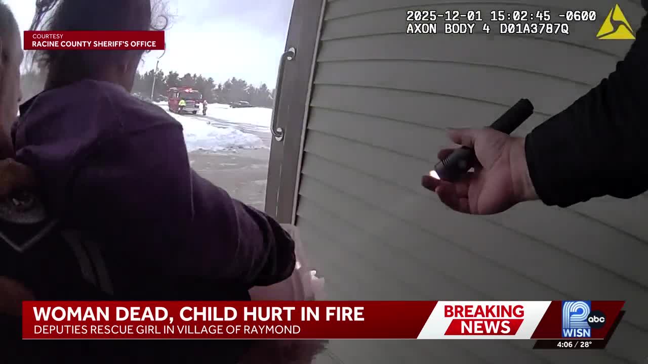 Bodycam shows dramatic rescue of 4-year-old from fatal fire