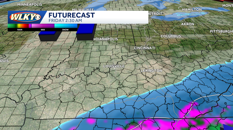 High chances for more cold, low chances for more snow in Louisville area