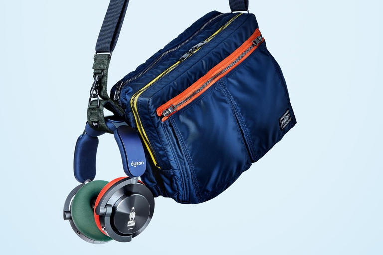 ヘッドホン Dyson PORTER headphones and shoulder bag ダイソン×ポーターの“音を持ち運ぶ”ショルダーバッグ、マルチカラーの