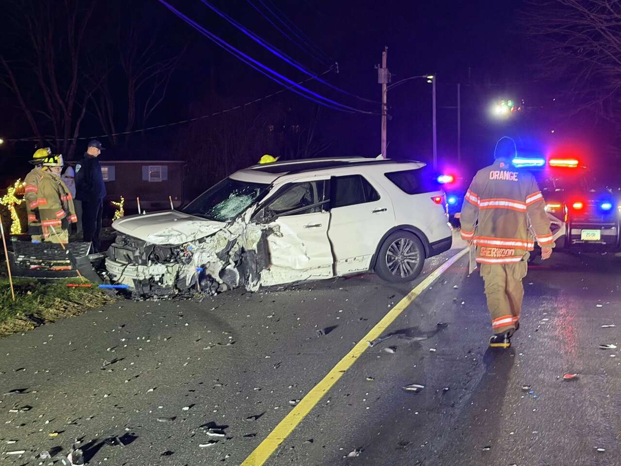 One injured in Orange crash on Old Tavern Road, officials say
