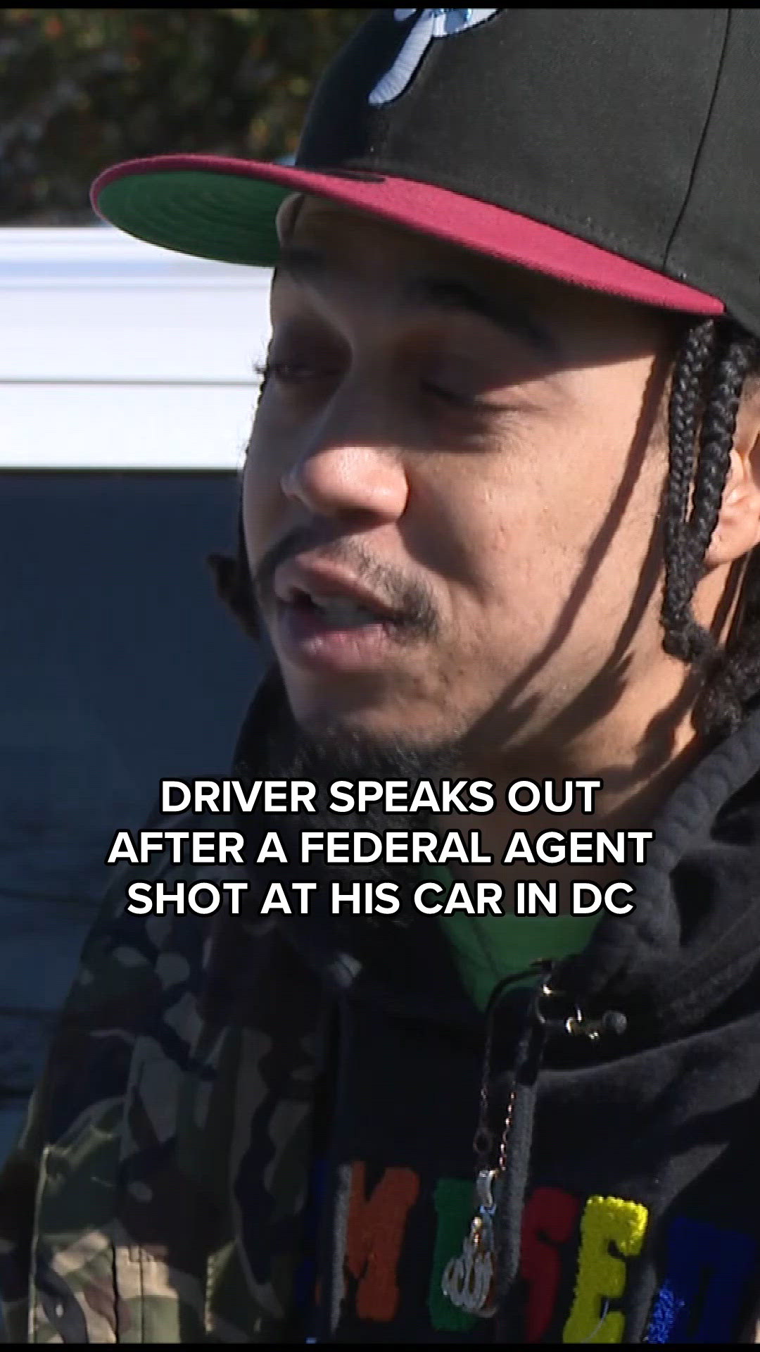 Driver speaks out after a federal agent shot at his car in DC