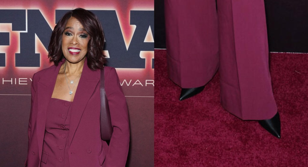 Gayle King honors favorite daughter in classic pumps on the FNAA 2025