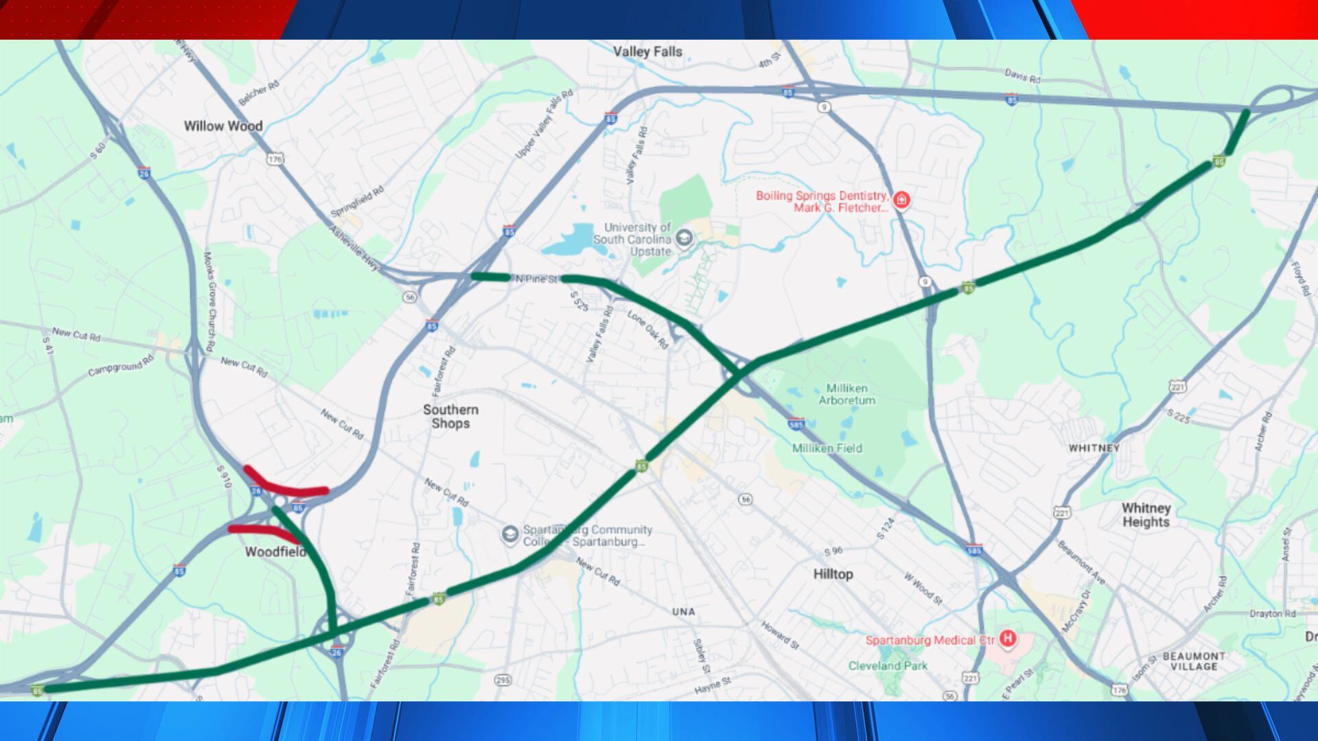 SCDOT: Closures to take place on I-26 exit ramps off I-85 in ...
