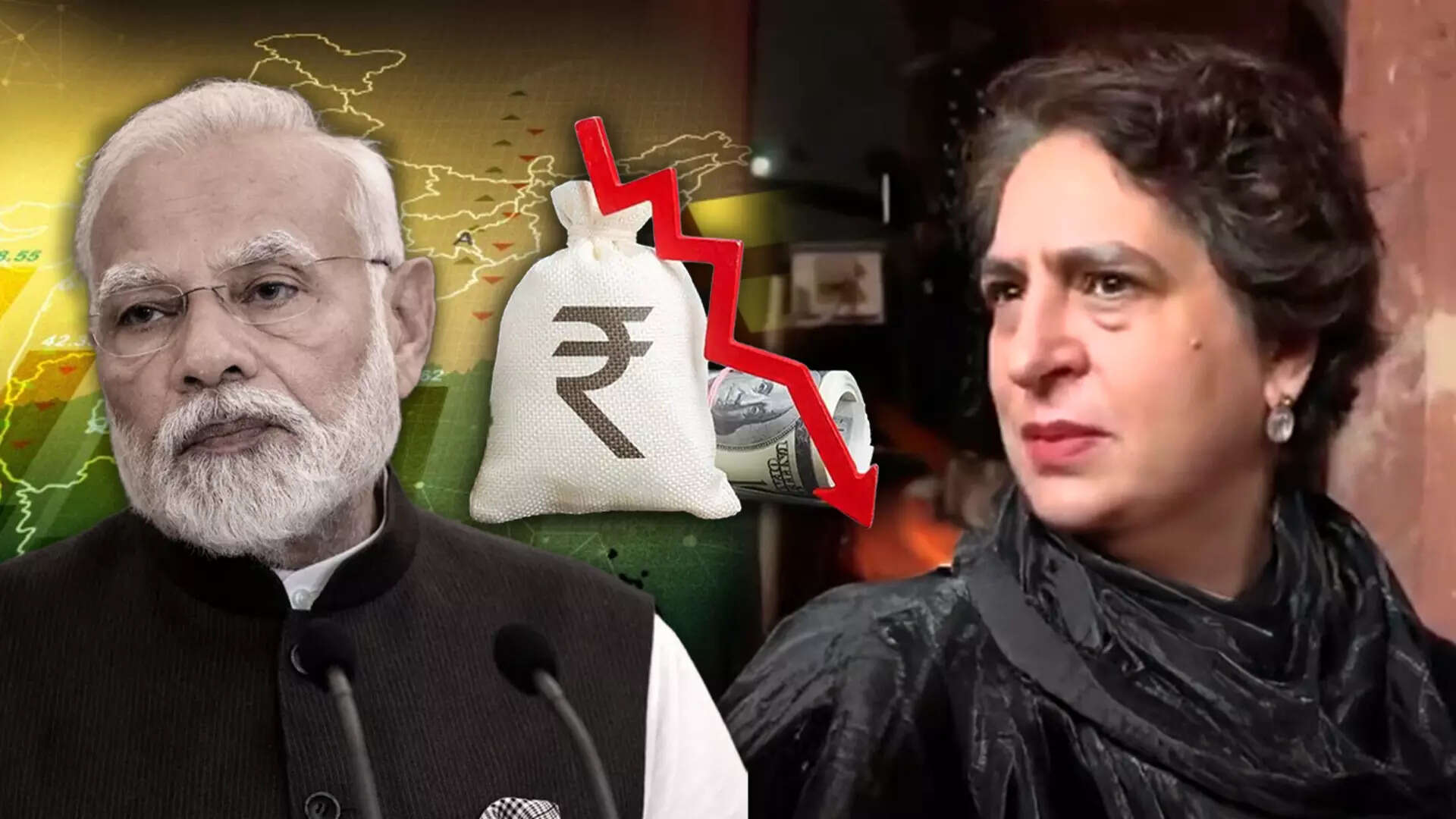 Priyanka Gandhi slams Modi govt on rupee crash while Piyush Goyal ...