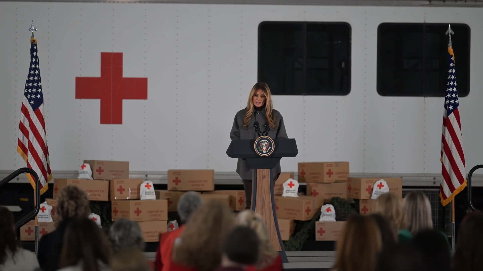 Red Cross holiday care package event begins