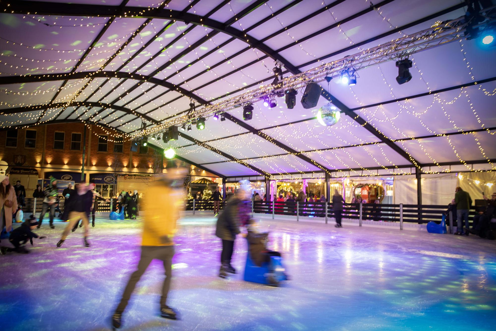 Get your skates on - look around huge ice rink in Northampton town ...