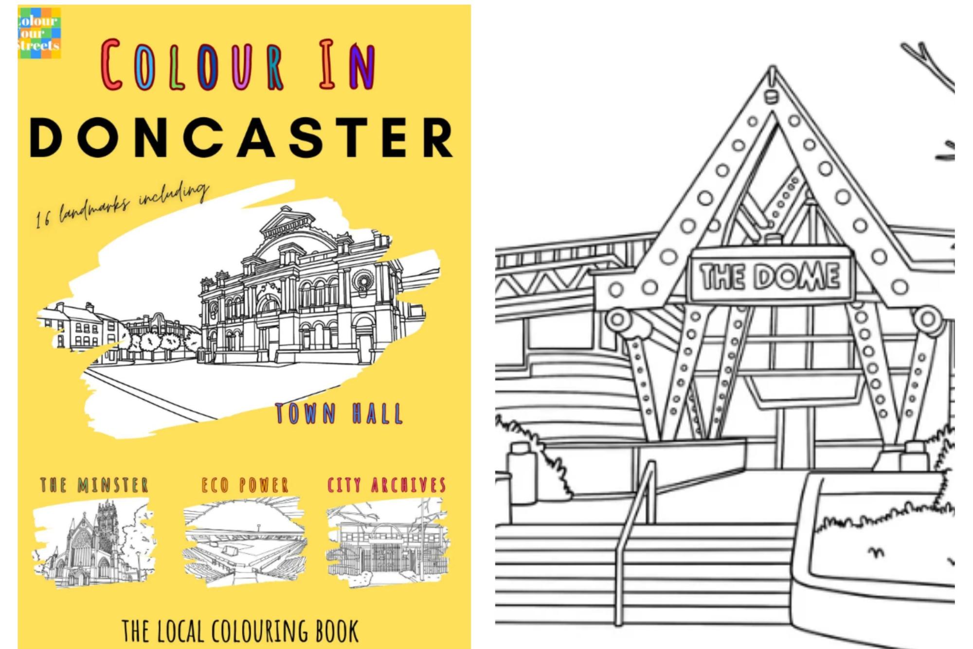 You can now get a Doncaster colouring book, packed with city landmarks