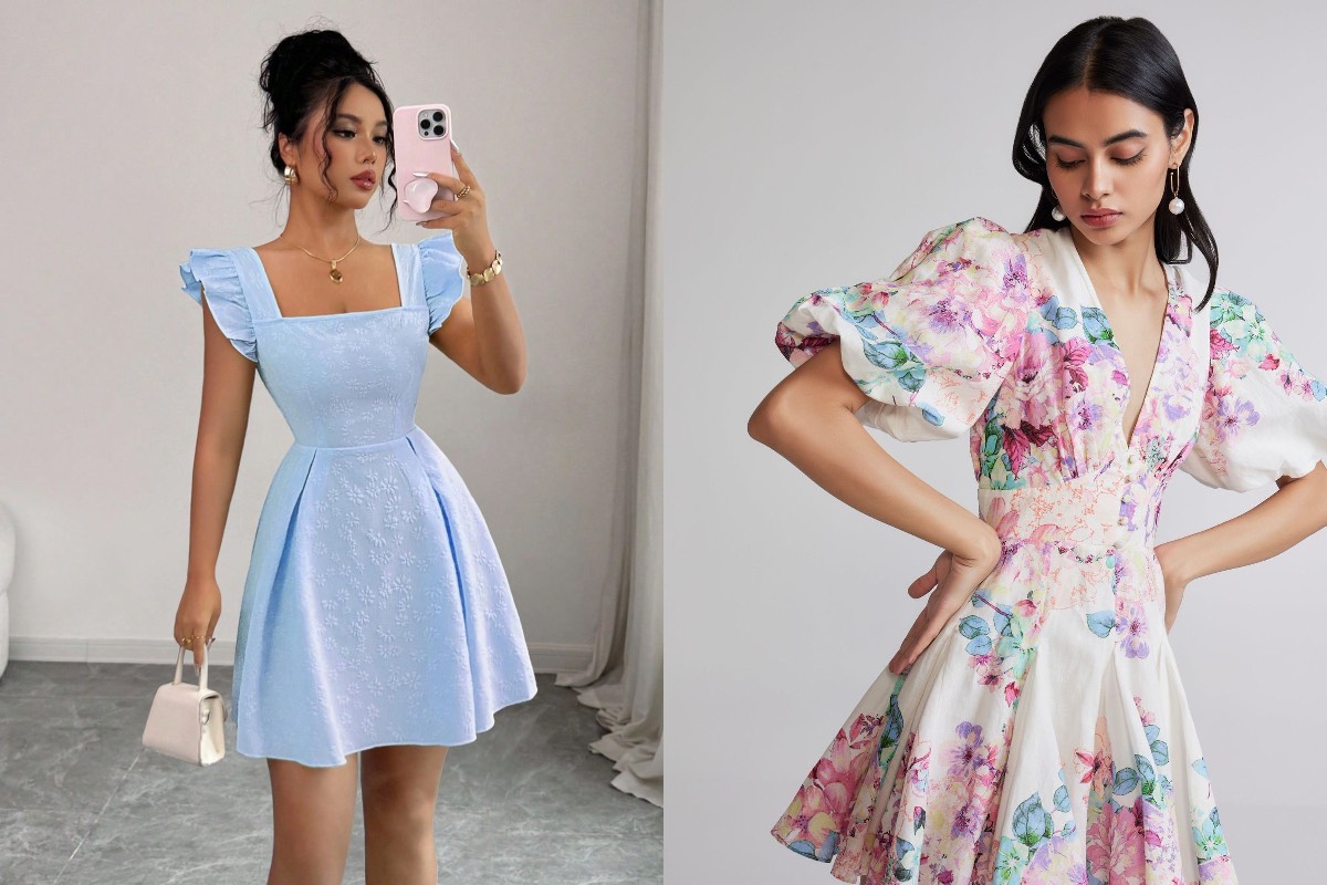 90s vintage dresses Florals Dress Rosa Asymmetrical Slip Dress Size:8W coastal