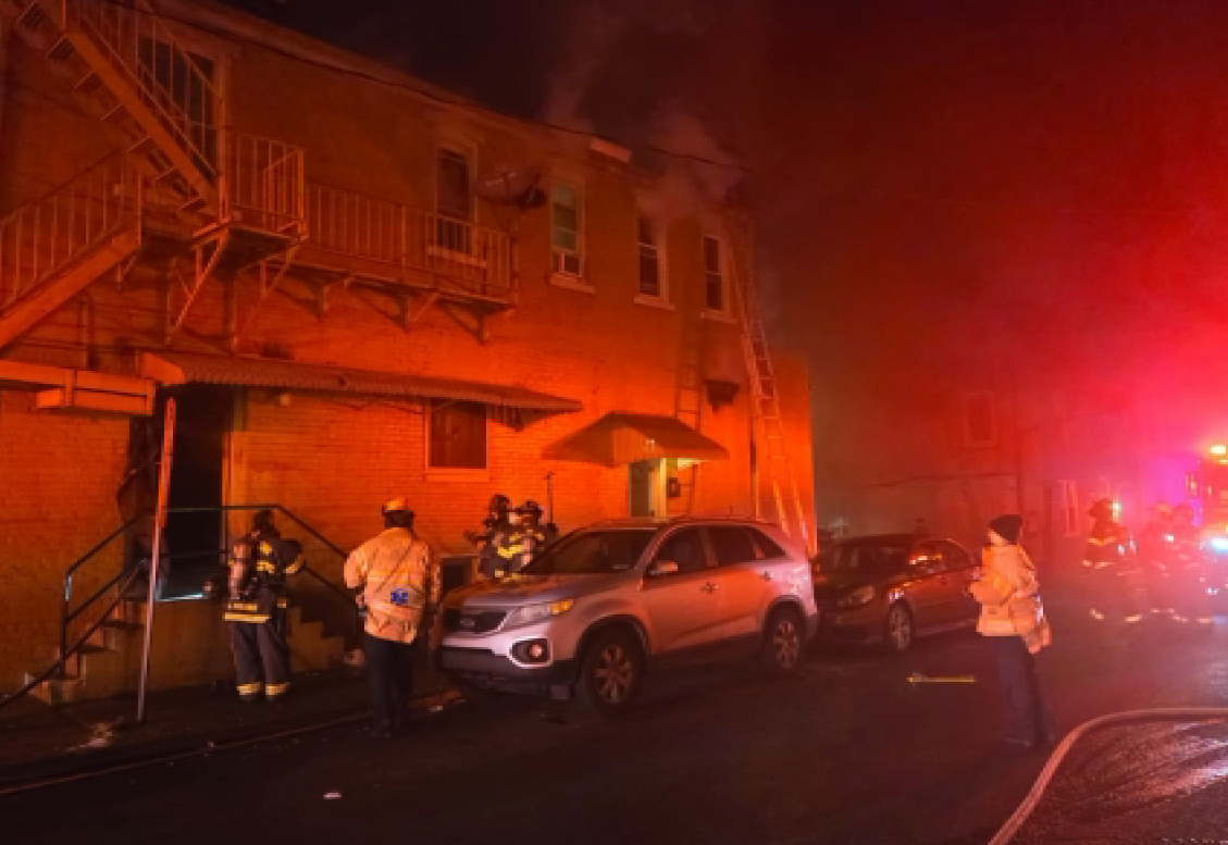 Crews battle overnight building fire in Allentown, Lehigh County