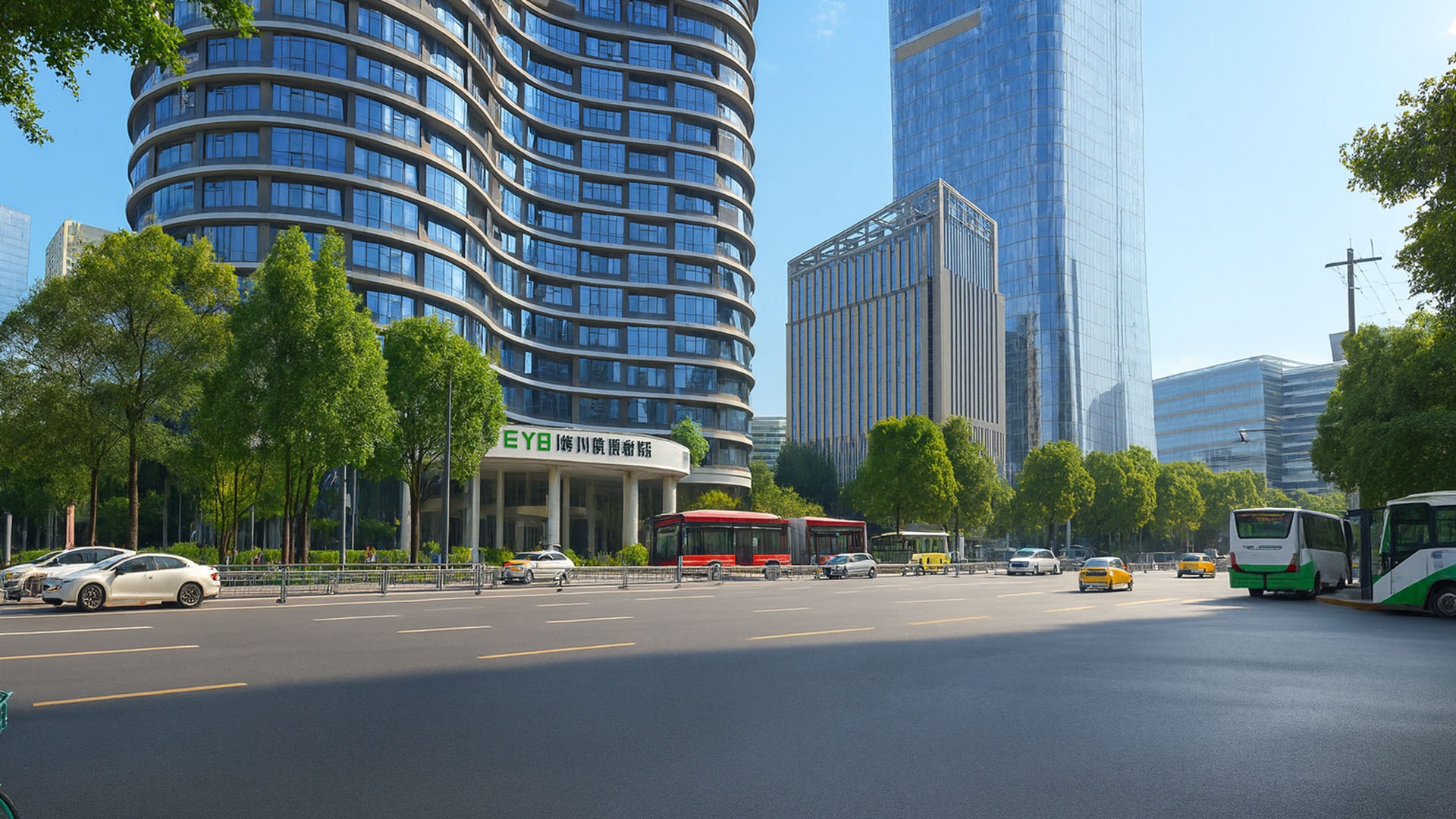 Smooth traffic and skyscrapers in one view
