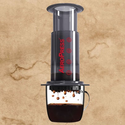 An affordable three-in-one coffee press