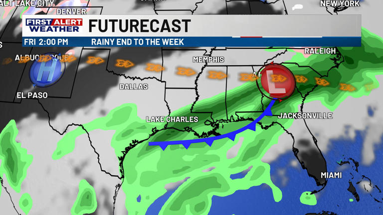 First alert forecast: Periods of rain to end our week, as we slowly dry ...