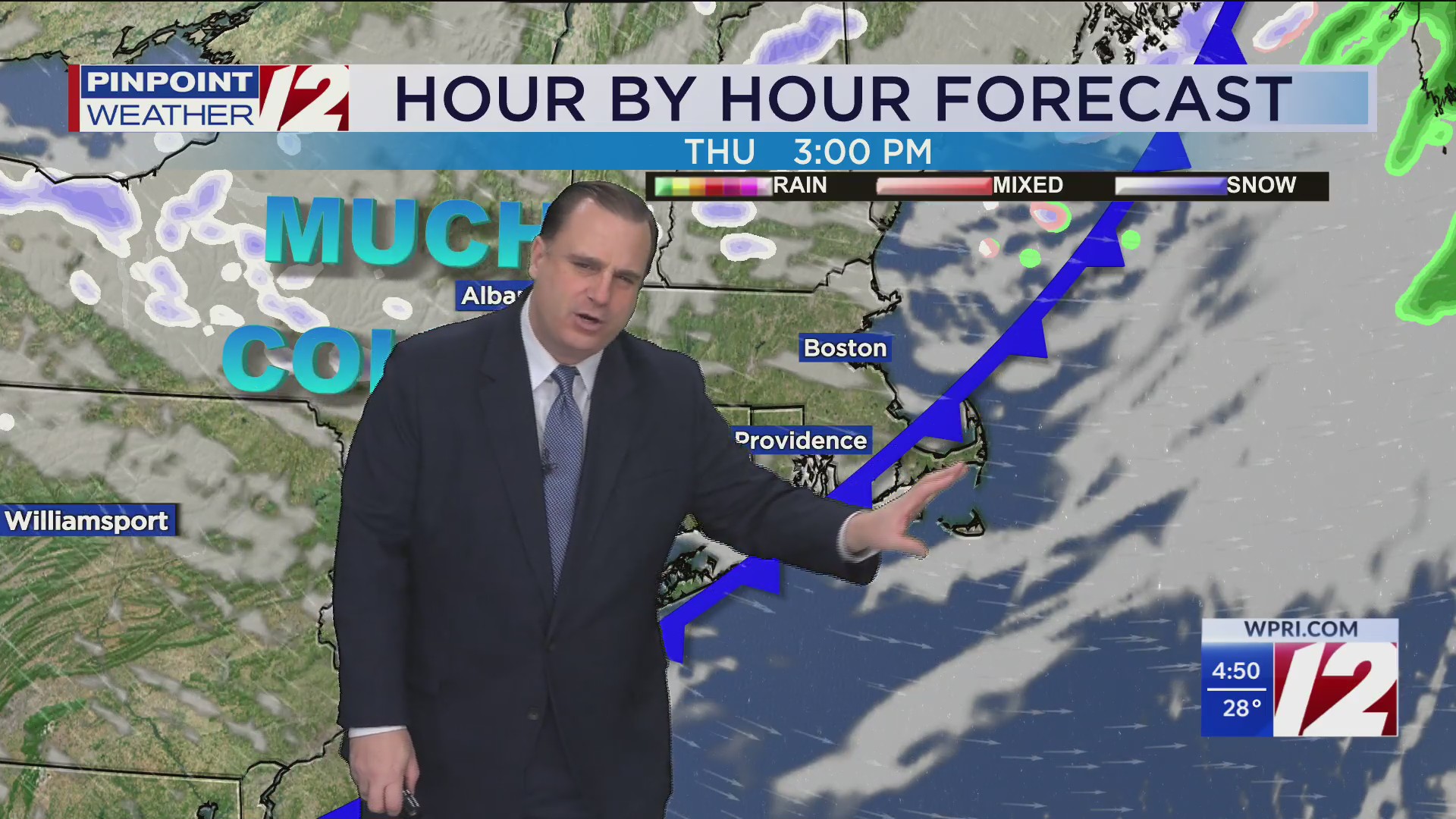 WPRI 12 weather forecast for 12/4/25: Snow shower today, then very cold