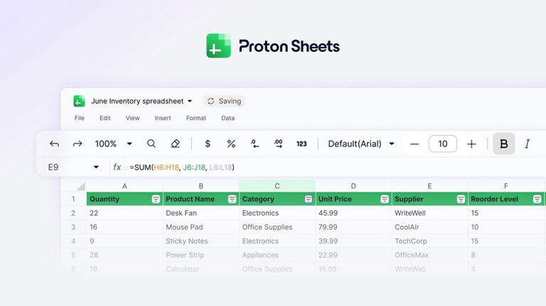 What happens in Proton Sheets stays in Proton Sheets: All your data is ...