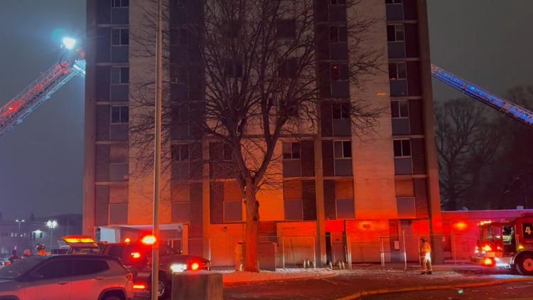 Canton Fire Department responds to overnight fire at vacant high-rise ...