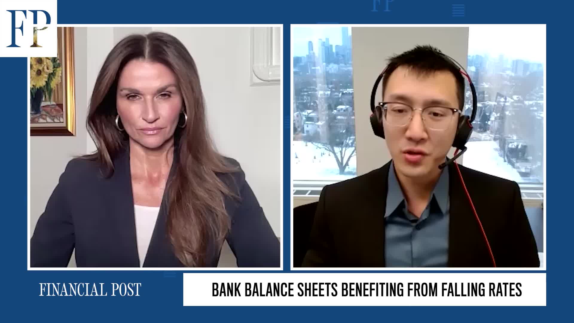Bank balance sheets benefiting from falling rates
