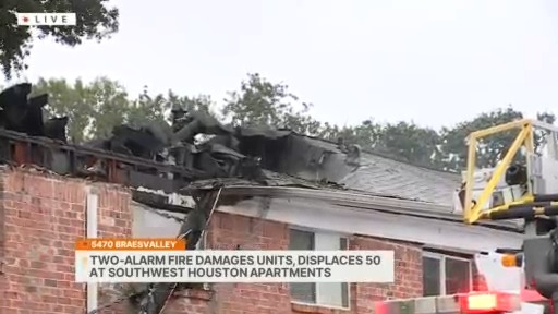 2-alarm fire damages southwest Houston apartment complex