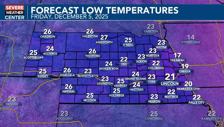 Cold Thursday, warmer Friday